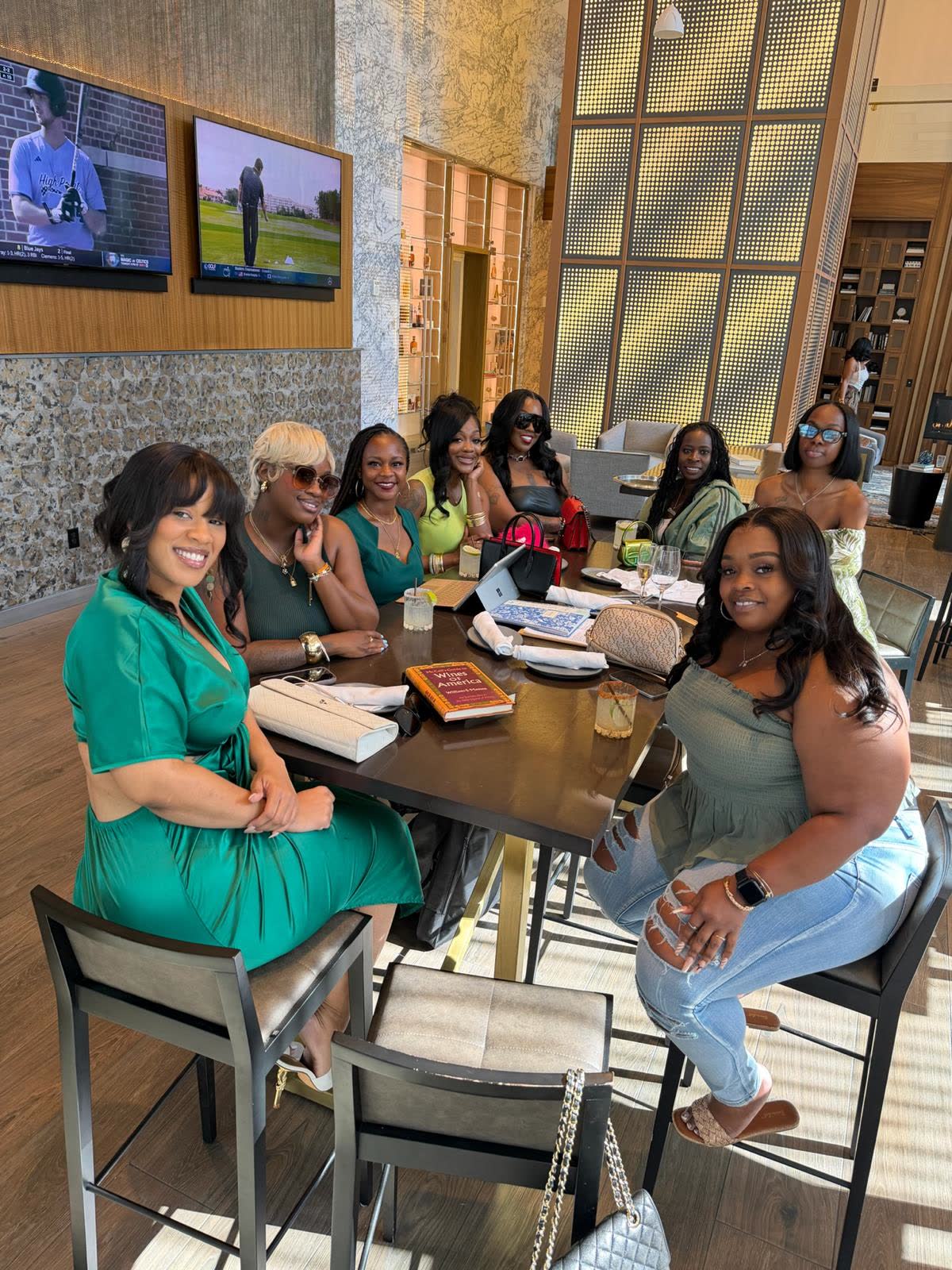 Members networking over brunch